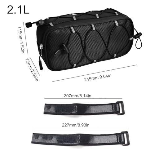 Sacoche de guidon de vélo étanche sac de rangement pliable pour téléphone - 5