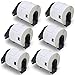 BETCKEY - Compatible Shipping Labels Replacement for Brother DK-1202 (2.4 in x 3.9 in), Use with Brother QL Label Printers [6 Rolls/1800 Labels]