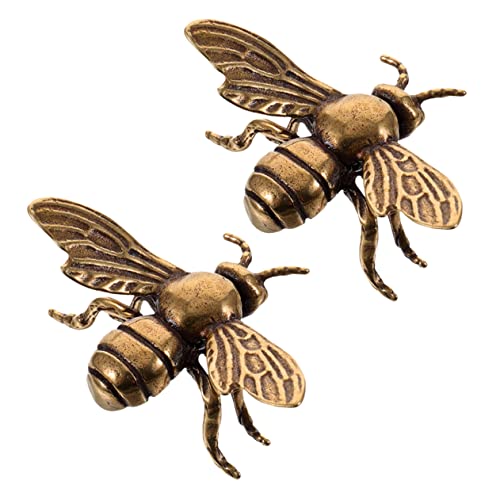 Holibanna 2 Stück Messing Bienen Figur Vintage Stil Bienen Deko...