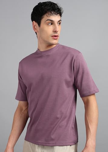 Image of Alan Jones Clothing Men's Oversized Solid T-Shirt | Premium Heavy Fabric | Crew Neck Casual Wear