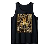 Anubis egyptian god egypt fun hieroglyphs ancient pharaoh Tank Top