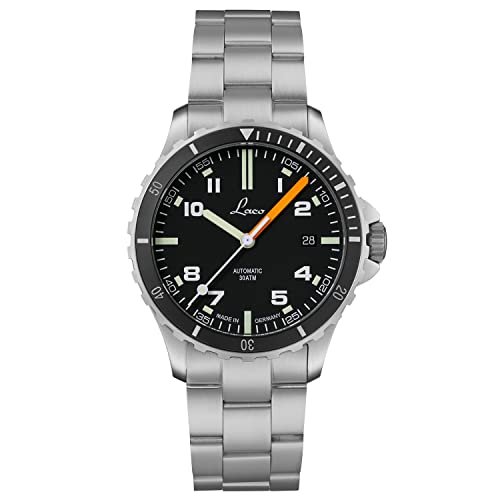 Laco Orologio sportivo scorpione, orologio automatico, cassa in acciaio inox,