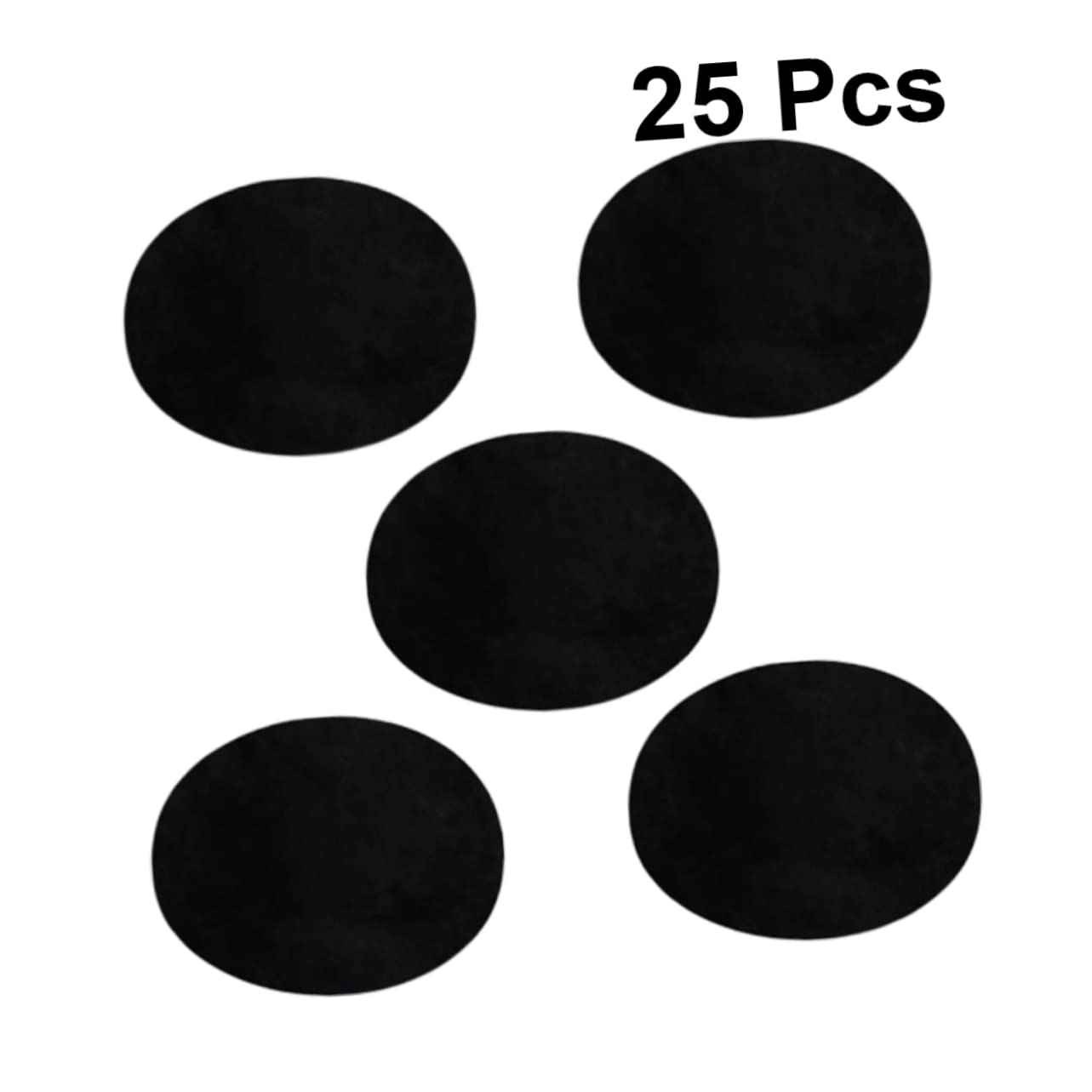 TEHAUX 75stücke Schwarze Wildlederstoff Patches Selbstklebende Bügelpatches Für Kleidung Zum Reparieren Und Dekorieren Von Pullovern Jeans Und Jacken Für -projekte
