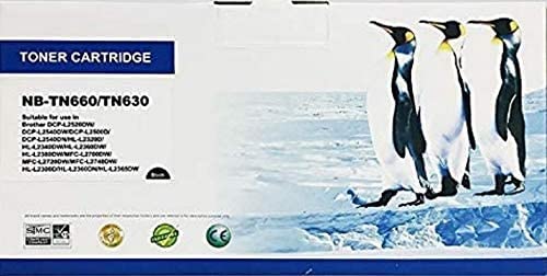 Premium Quality TN660 Black Toner Cartridge Compatible with The Brother HL-L2520DW, DCP-L2540DW, HL-L2320D, HL-L2340DW, HL-L2360DW, HL-L2380DW, MFC-L2700DW, MFC-L2720DW, MFC-L2740DW