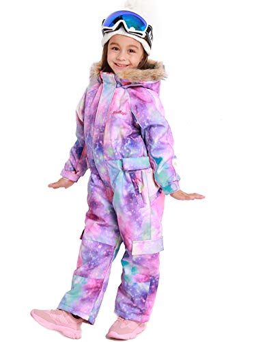 Bluemagic Little Kid's One Piece Overall Snowsuits Ski Suits Jackets Coats Jumpsuits,Ppl Glx,110Cm #TOP2