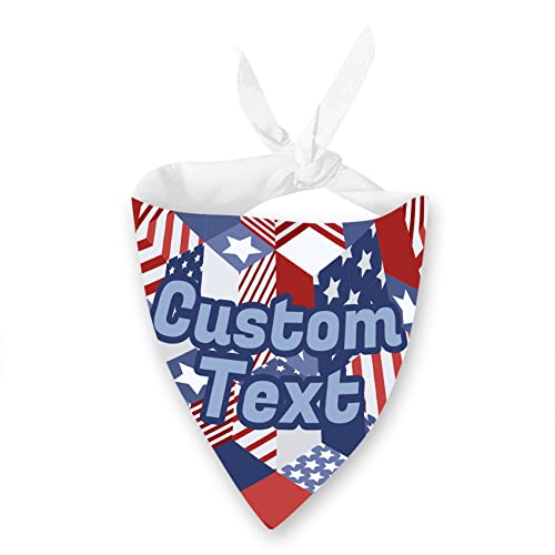 Tyymndwp 4Th Of July Dog Bandanas, Independence Day American Flag Pet Scarf For Boy And Girl, Premium Durable Fabric, Patriotic Bandana For Medium And Large Dogs (Large) #TOP4