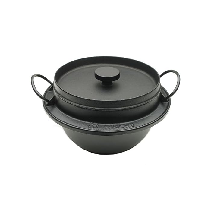 Buy Iwachu 410720 Japanese Cast Iron Gohan Nabe Rice Cooker, Black