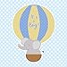 Produktbild It's a Boy!: Blue Elephant Hot Air Balloon Boy Baby Shower Guest Book with Address Lines and Gift Log - Elephant Theme Baby Shower Sign in Book (112 Pages 8.25 x 8.25)