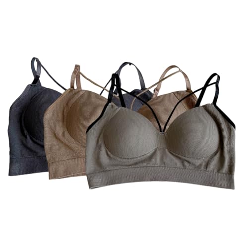 Girls’ Training Bra Big Girls V-Neck Soft Sports Cami Bras Underwear Bra Crop Top Bralette Bra for Women Girls3