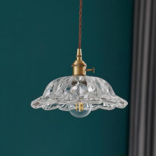 Lámpara de araña retro de cristal para techo de dormitorio 3