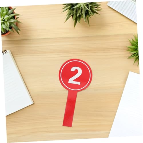 Angoily 10 piezas tableros de puntaje portátiles de espuma roja miniatura 7