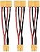 Black Menba 3 Sets XT60 Parallel Battery Connector Cable for RC Multicopter Quadcopter