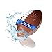 Produktbild Neopren Mini American Football 'Touchdown' - Aufblasbarer Wasserball für Erwachsene & Kinder - Ideal für Strand, Freibad, Garten oder Meer - Strandball mit griffiger Oberfläche, Farbe:blau/grün