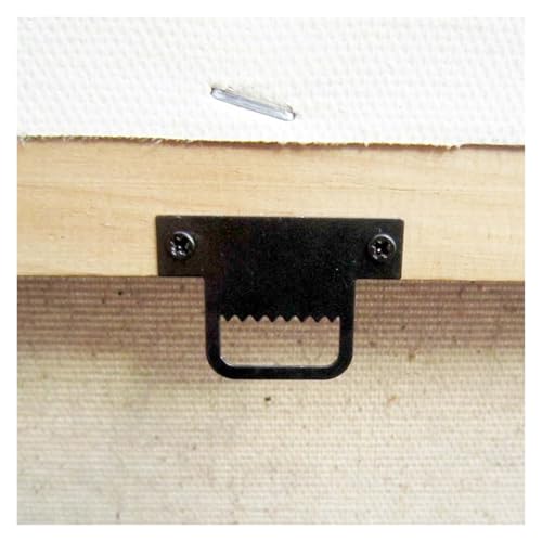 Image of CHATROOM 50pcs Black T Shape Sawtooth Saw Tooth Picture Photo Oil Painting Mirror Frame Wall Hanger Hook with Screw(B Right Angle)