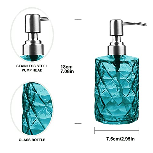 EFUTURETIME Dispenser di sapone in vetro (verde