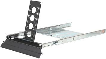 RackSolutions 2U Shallow Sliding Monitor Shelf, Fits 15"-19" VESA LCD Monitors, Adjustable Depth