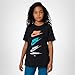 Nike Kids' NSW Tee Futura Repeat, Black, Small