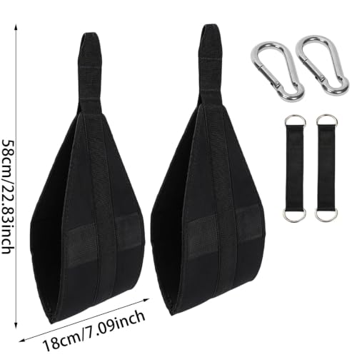 Entrenador de abdominales resistente con mosquetones de acero seguro 6