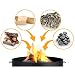 Berdsen Feuerschale 80 cm Feuerstelle Outdoor Feuerkorb Garten Rostfrei Stahl Pulverbeschichtet Schwarz