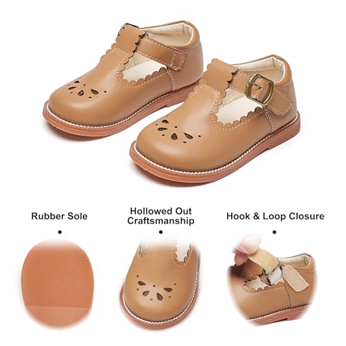 Image of Felix & Flora Toddler Little Girl Mary Jane Dress Shoes - Ballet Flats for Girl Party School Shoes
