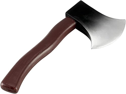 BinaryABC Cuchillo de hacha de fiesta de disfraces de Halloween, arma de hacha de juguete, accesorios de Halloween aterradores