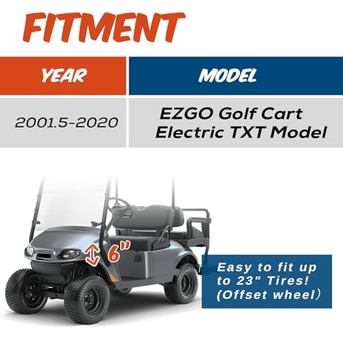 Sanova 9K812 6"Golf Cart Full Lift Kits Fit Ezgo Electric Txt 2001.5-2020 thumb #1