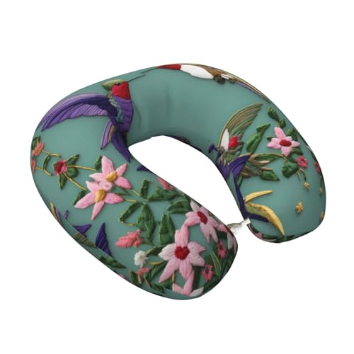 Almohada de poliéster negra ajustable para viaje miniatura 2