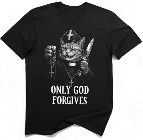 T-shirt Chat Prêtre : Marre des Looks Ennuyeux ? Adoptez l'Humour Noir