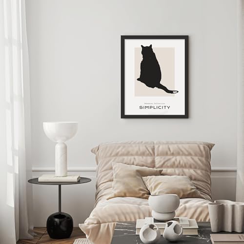 Image of Picrit 16x20 Picture Frame Set of 7, Black Poster Frames for Wall