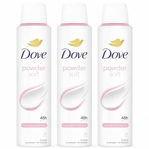 Dove Powder Soft Deodorante Spray Donna, Profumazione Talcata, Anti-Traspirante 48H, Senza Alcool, 150 ml (3)