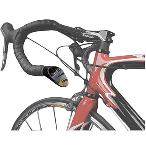 Sprintech Road Drop Bar Rearview Bike Mirror - Cycling Safety Mirror - Single For Left Side Dropbar (Black) Cover