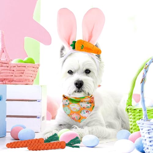 Disfraz de Conejo para Perro con Orejas y Bandana miniatura 6