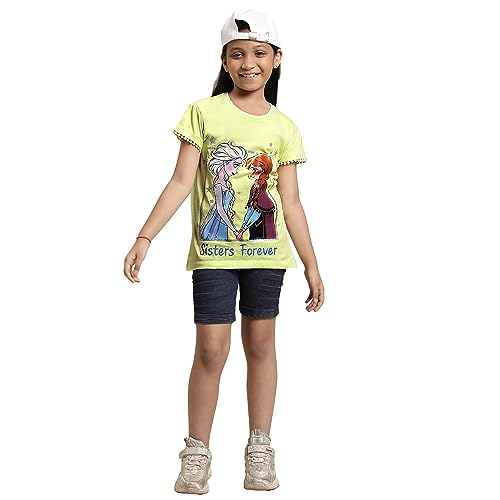 Image of Kidsville Girl's Printed Regular Fit T-Shirt