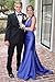 Halter Mermaid Satin Prom Dresses with Bow on Back V-Neck Backless Formal Evening Gowns Navy Blue 10