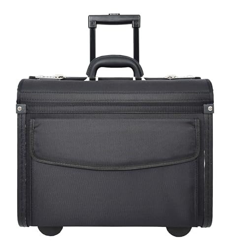Harbin valise à roulettes noire à double serrure pour vos vacances