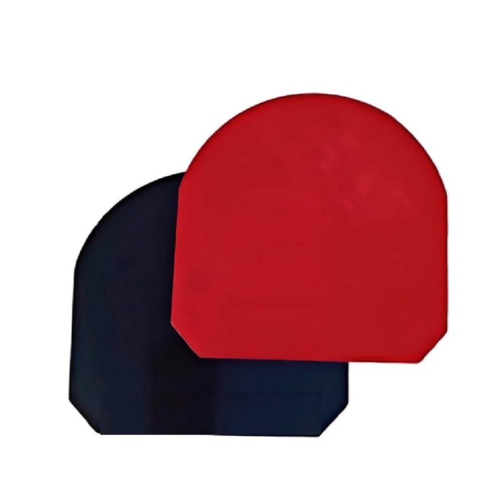 Red/Black PingPong Rubber Sponge 4mm, Table Tennis Bat Replacement Rubbers Sheet, Table Tennis Accessories, 2pcs/Set. A Rubber Protector is Included as a