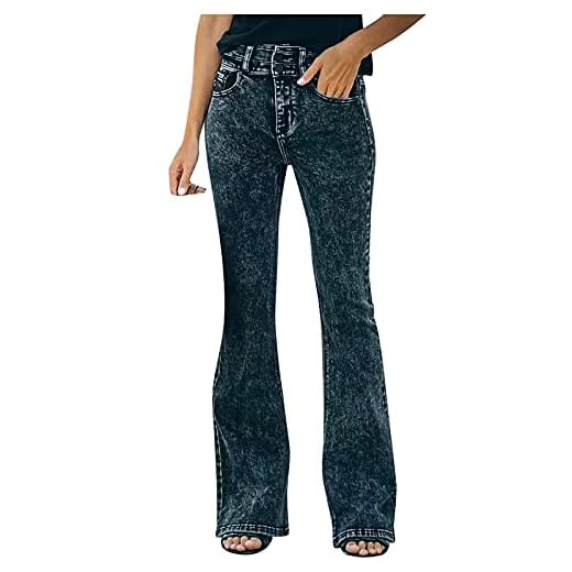 Aimik Womens Yoga Pants Womens Dress Pants Plus Size Wide Button Leg Women's Trousers High Waist Flared Pocket Jeans Women's Jeans Womens Sweatpants Tall 36 Inseam Long Womens Overall Dress 6.99