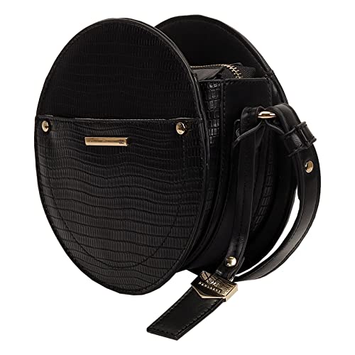 Bolsa Crossbody Redonda Preta