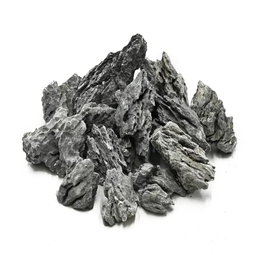 KINGRUI Natural Rocks Seiryu Stone 1-2 Inches Decorative Rocks for Fairy Gardens,Miniature Landscaping,Bonsai,DIY Crafts, Aquariums & Reptile Terrariums-2lb