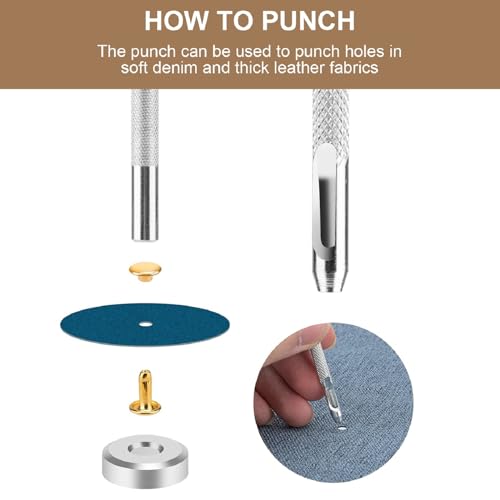 Siziviki 480 Sets Rivets For Leather thumb #3