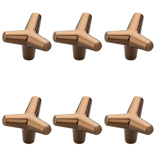 Image of Y Shape Knob for Drawer /Decorative Knobs and Pulls /Drawer Knob /Door Knobs for Drawers (Zinc /PVD Rose Gold Finish) Pack of 6-| 3 Years Warranty |