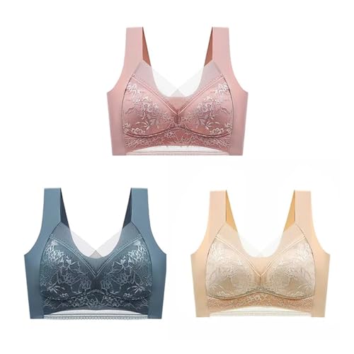 Lingerie fine push up en soie de glace premium et dentelle florale YZCIS