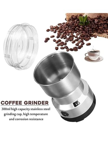 Image of Stainless Steel Multifunctional Grinder Smash Machine Coffee Beans Electric Grinder and Coffee Maker Household Electric Mixer Grinder (Mixer-1)