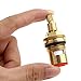 Micro Traders Replacement Tap Valves Brass Ceramic Disc Insert Gland Cartridge Cold/Hot Water 1/4 Quarter Turn 20 Teeth G 1/2Inch