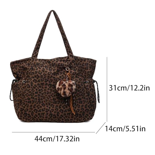 Bolsa Tote con Estampado Leopardo para Mujer miniatura 4