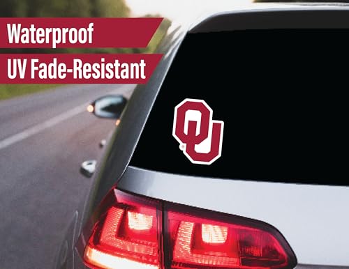 Image of Oklahoma Sooners Stickers OU Decals Merch Gifts Car Football Vinyl 14 Pc