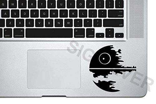 SIGN EVER Death Star Inspired by Star Wars Logo Laptop Trackpad Stickers 15.6 14 13 Inches and All Models Laptop Stickers L x H 7.00 cm x 7.20 cm Pack of 2 (B084GRZ297) Amazon Price History, Amazon Price Tracker