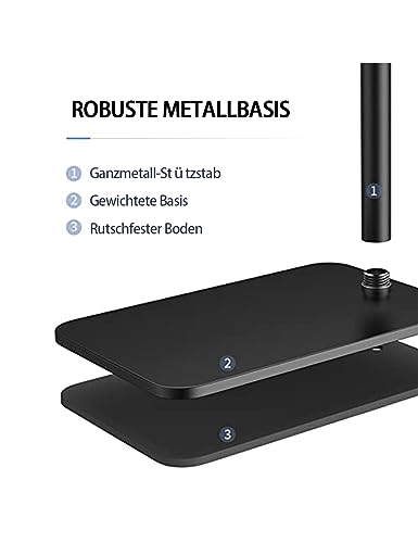 HIBORI Beamer Halterung 360° Schwenkbarer Projektor Ständer Verstellbare Höhe L-Form Versteckter Bodenständer Kompatibel mit XGIMI, Nebula, VANKYO, Jinhoo, AuKing