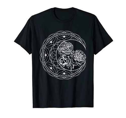 Crescent Moon Mystical Gothic Sacred Geometry Occult T-Shirt