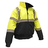 Radians SJ110B-3ZGS-2X 2-in-1 Bomber Jacket, Fleece Liner, Green/Black Bottom, 2X-Large